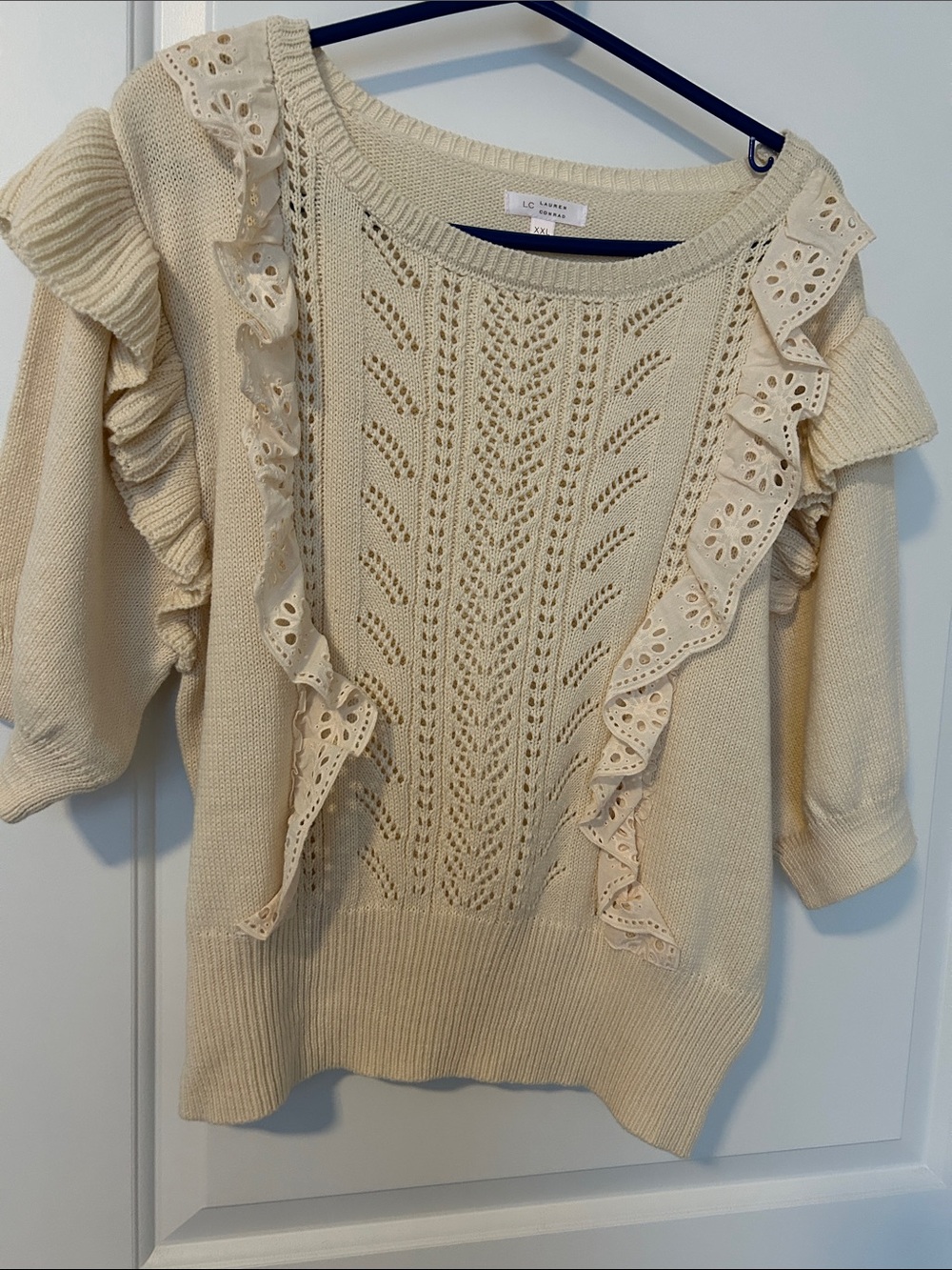 Beautiful Ruffle Knit Top - Picture 2 of 5